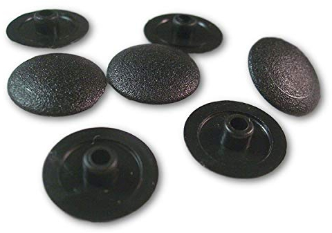 Lot de 100 capuchons pour six pans creux en plastique de 3,4,5 mm, noir