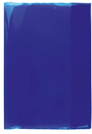 HERMA 19600 Heftumschläge A4 Transparent Blau, 10 Stück, Hefthüllen aus strapazierfähiger, abwischbarer & extra dicker Polypropylen-Folie, durchsichtige Heftschoner Set für Schulhefte, farbig