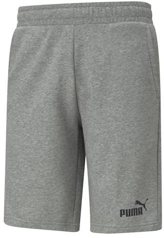 PUMA Herren Ess 10 Shorts, Medium Gray Heather, S EU
