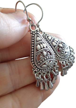 ๑ஐ• KLEINE CHANDELIER GYPSY TRIBAL BOHO TROPFEN OHRRINGE •ஐ๑ Edelstahl Haken, antiallergisch