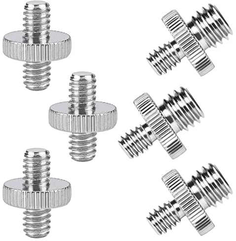 Drado Kamera Schrauben Adapter 1/4 Zoll auf 1/4 Zoll Außengewinde und 1/4 Zoll auf 3/8 Zoll für Digitalkameras, Stative, Einbeinstative