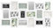 Large Multi Aperture Collage Picture Frame Holds 9/11/18 Photos 6x4 Wood Look (18 Piece Phot Frame, White)
