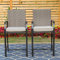 PHIVILLA Gartenstühle Outdoor Terrasse Barhocker Rattan Stuhl Hocker Balkon Bistro 2 Packungen
