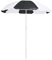 HITASE Parasol de plage nukel 150 cm de diamètre avec housse en PVC incluse, Noir , 150cm