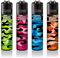 Clipper® 4er Set Camouflage Lighter Flints Feuerzeug Schlüsselanhänger Flaschenöffner