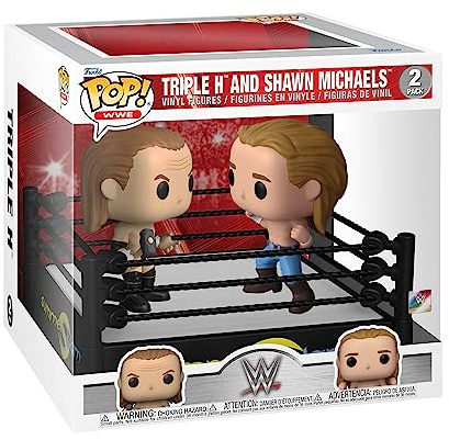 Funko POP! Moments: SS Ring mit Triple H & Shawn MichaelsH/Michaels - WWE - Vinyl-Sammelfigur - Geschenkidee - Offizielle Handelswaren - Spielzeug Für Kinder und Erwachsene - Sports Fans