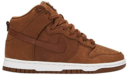 NIKE W Dunk High Prm MF, Sneaker Donna, Pecan Pecan White, 38 EU