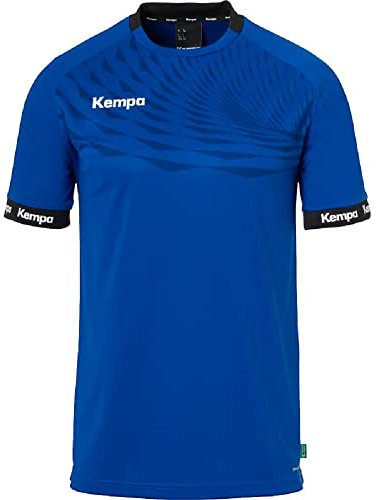 Kempa Wave 26 Shirt Herren Jungen Sportshirt Kurzarm T-Shirt Funktionsshirt Handball Gym Fitness Trikot - elastisch und atmungsaktiv, Royal/Marine, L