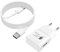 Chargeur Rapide USB Samsung, pour avec Samsung Galaxy S9 S8 S10 S10+ S20 S20 FE A04S A14 A13 A12 A22 A23 A33 A34 A51 A52 A53 A54 5G, Chargeur Rapide de Rechange d'origine + 2m Type-C Câble (Blanc)