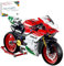 YILETKC Technik Motorrad Bausteine für Ducati, 803 Teile, Kompatibel mit Lgo Technik, Rot, Acryl, Umweltfreundlich Und, Klassisch, Unisex, 33cm L x 11.5cm W x 19.5cm H