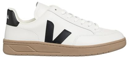 Veja Herren V-12 Sneaker, Extra Weiß - Schwarz, 44.5 EU