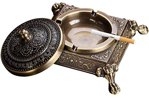 Kupfer Handwerk Antiker Aschenbecher - Dekorativer Reiner Aschenbecher für Wohnzimmer Büro Schlafzimmer - Elegante Hausdekorationen