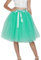 Tüllrock Damen Karneval Lang Minirock Petticoat Unterrock Tütü Ballettrock Hosenrock Tanzkleid Party Tutu Tüll Rock Faltenrock (Mint Green-A, One Size)