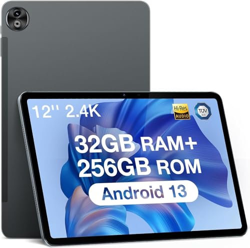 DOOGEE T20 Ultra 30,5 cm (12 Zoll) Tablet, Android 13, 32 GB + 256 GB (2 TB TF), Akku 10800 mAh, 16 MP + 8 MP Kamera, 2,4 K FHD, Dual-SIM, Widevine L1