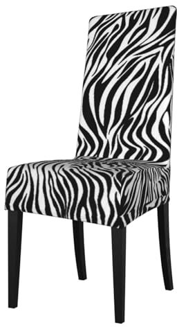Zebra-Druck, Stuhlhussen, Sitzschutz, Stretch-Esszimmerstuhl-Schonbezug, Sitzbezug für Stühle