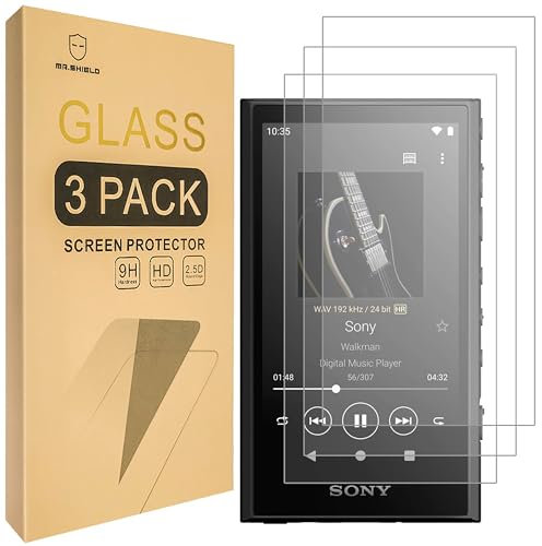 Mr.Shield Screen Protector compatible with Sony Walkman NW-A306 [Tempered Glass] [3-PACK] [Japan Glass with 9H Hardness]