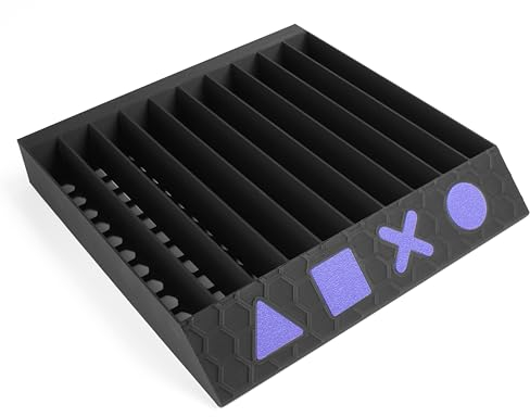 Ricreo Support universel CD PS 5/PS 4 de table et de mur Jeux pour Playstation | Organisateur multifonction pour disques de jeu | Montage facile | Enregistrer de l'espace | Design élégant |