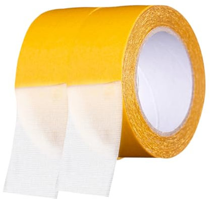 HONMEET Doppelseitiges Teppichklebeband Großpackung Mit 2 Rollen Teppichklebebänder Starkes Klebeband Für Hartholzböden Heim- Und Hochzeitsdekor