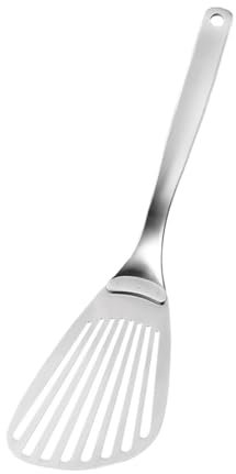 PHENOFICE Edelstahl-spatel Für Gebratenen Fisch Geschlitztes Design Kochwerkzeug Für Steak Und Pfannkuchen Langlebig Und Verformungsfrei