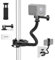 Neewer Action Camera Mount Kit with Super Clamp, Soft Tube, Action Camera Adapter, Adjustable Holder for Flat/Round Surfaces, Compatible with GoPro Insta360 DJI Action Camera GP-26