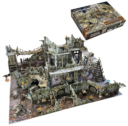 Battle Systems Fantasy Dungeon Terrain KS Edition Terrain Immersive Scenery for D&D DND Maladum Pathfinder RPGs Full Color Heavy Duty Cardstock Printed Both Sides
