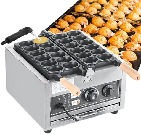forplubossmmp Waffle Maker Iron Machine 1800W I 12pcs Electric Egg Shaped Waffle Machine I Non-Stick Coating I Waffle Ball Machine for Dessert Shops Bakery Restaurants (w/Branding Machine)