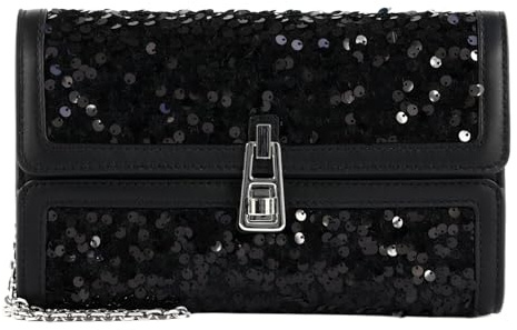 Coccinelle Leder Umhängetasche Abendtasche Magie 2Nite Paillettes Clutch