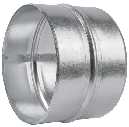 AIROPE-AS- 130 MM,Raccord, Réducteur de Conduit, Connecteur,Acier Galvanisé, Résistant Corrosion, Pour Ventilation, Chauffage, Drainage, Évacuation, Climatisation, Performances Durables