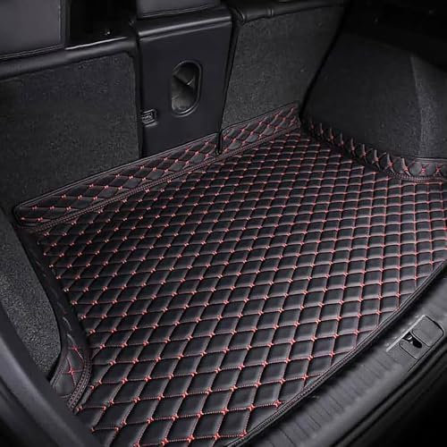 Coche Cuero Alfombrillas Maletero para Audi A5 S5 Sportback 2017-2020, Antideslizante Protectora Estera, Impermeable Bandeja Forro, Personalizadas Alfombra Accesorios,Red