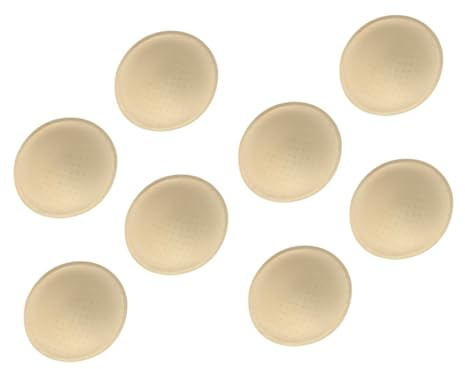 minkissy Breathable Sponge Bra Padding Inserts 4 Pairs Beige One Size