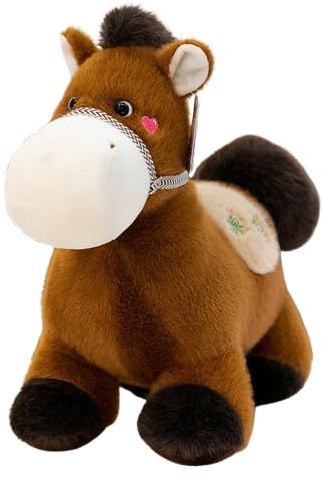 Xiyocadt Pferd Kuscheltier Plüsch Simulation Pferd Plüschtiere,Pferdfür Kinder,Kuscheliges Flauschiges Kurzbeiniges Fohlen,Weiche Flauschig Stofftier Pony Puppe,das niedliche Pferdefreunde (23cm,C)