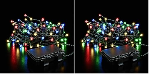 Status Graz String Lights | 200 LED Multi Colour Light Chain with 6 Hour Timer | 16.3 Meter Cable Length (0.4m to First Light) | Indoor & Outdoor Party Lights Battery Operated | GRAZ200BTMC6