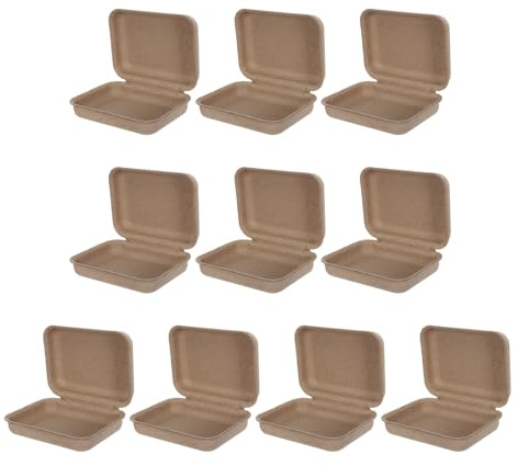 Seifenbox aus Papiermasse 10 Stück-pack, Braun, für Handgemachte Seife | Minimalistisches Design, Tragbar für Reise und Hochzeit, Geeignet für Stücke und Kleine Dinge