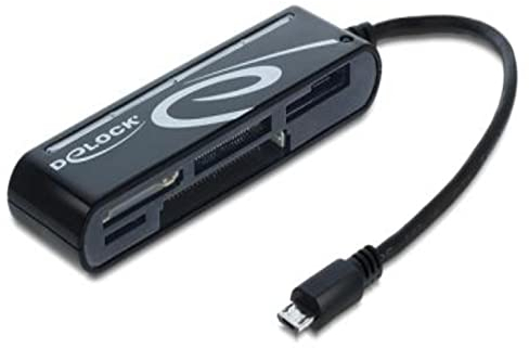 DeLOCK Micro USB OTG Card Reader 6 Slots - Kartenleser - USB, 91732