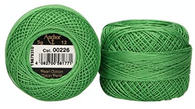 Anchor 4596012-00226 Stickgarne, 100% Baumwolle, 226, Stärke 12, 56m, 9 Gramm