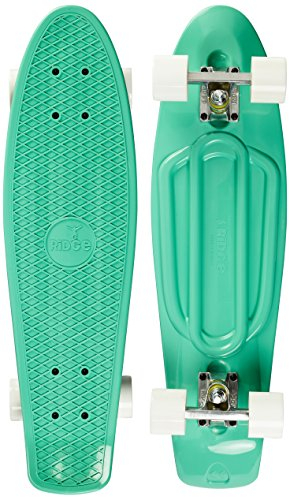 Ridge Skateboards Pastel 27 Cruiser Nickel Board, 69cm, EU-hergestelltes Skateboard, Komplett