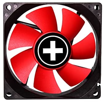 Xilence XPF80.R.PWM Boitier PC Ventilateur 8 cm Noir, Rouge