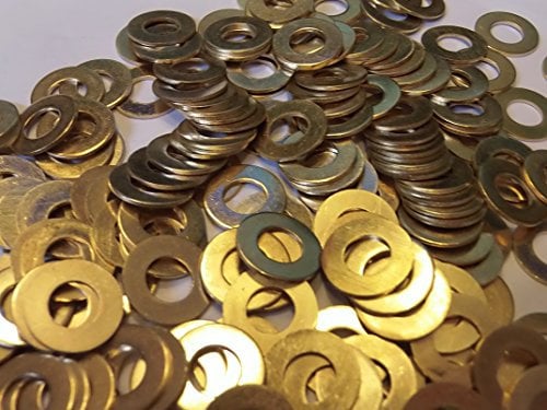 M8 BRASS WASHERS SOLID BRASS (8mm WASHERS 25-PACK)