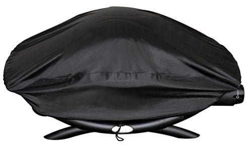 onlyfire Cubierta de la Parrilla Funda para Barbacoa Gas Cabida de Weber Q, Q100 Q120 y Q1000, Negro