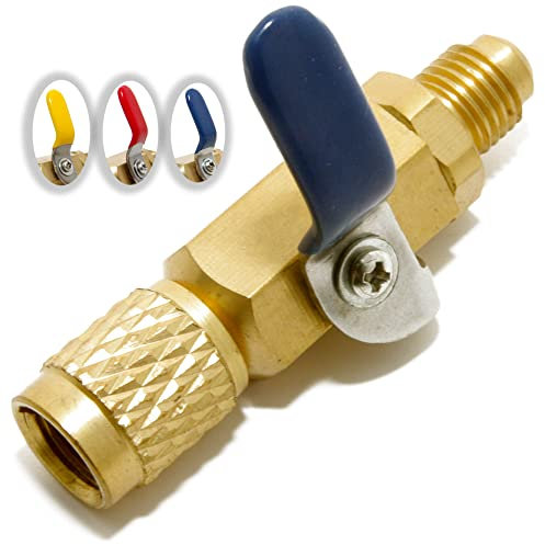Klimaanlage Split R407c Kugelventil kurz 1/4 SAE-m 1/4 SAE-f