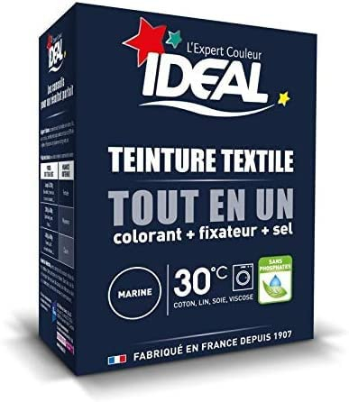 IDEAL - Teinture Tissus Poudre Tout En Un Mini Marine 230G - Lot De 3