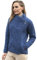 Aran Crafts Women's Irish Cable Knitted Wool Side Zip Cardigan (Z4630-XL-MBLU)