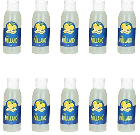 10x 100ml Limon Kolonya Kölnisch Wasser Kölnischwasser für unterwegs After Shave Rasierpflege Rasierwasser 80% Alkohol Desinfiziert Duftwasser mit Zitronenduft Erfrischt kühlt