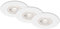 BRILONER Leuchten - LED Einbauleuchten, 3er Set, Deckenlampen je 5 Watt, je 460 Lumen, 3.000 Kelvin, IP44, Weiß, 90x25mm (DxH)