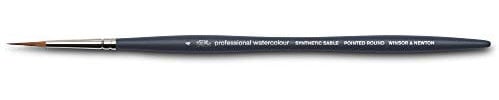 Winsor & Newton Professional Watercolour Brush, Synthetic, Gray, Nr. 4-Rundpinsel-Spitz