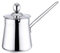 qiuqiu Kaffeekanne, Espresso-Dekanter Mit Deckel, Türkische Kaffeekanne Aus Rostfreiem Stahl, Wärmere Milch, Butterschmelztiegel Mit Griff, Barista-Kaffee-Dekanter-Krug, Saucenpfannenkanne-720ml