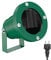 ledscom.de Gartenstrahler DUK für außen, IP65, Stecker, grün, 1x GU10 max. 15W