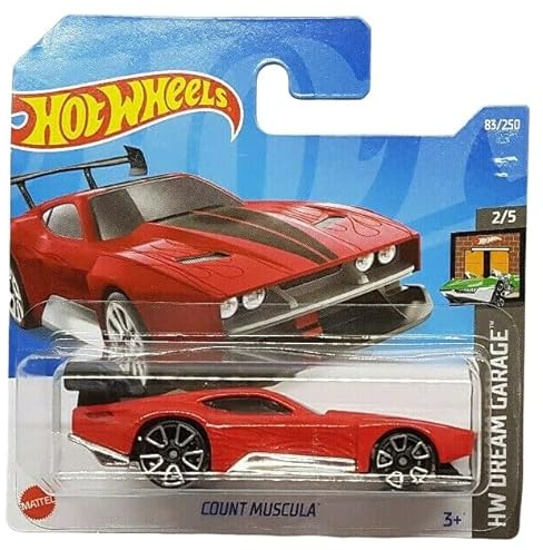 Hot Wheels - Count Muscula - HW Dream Garage 2/5 - HCT31 - Carte courte - Rouge - Mattel 2022