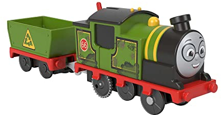 Il Trenino Thomas - Whiff locomotiva motorizzata a pile con vagone merci, giocattolo per bambini, 3+ anni, HMC23