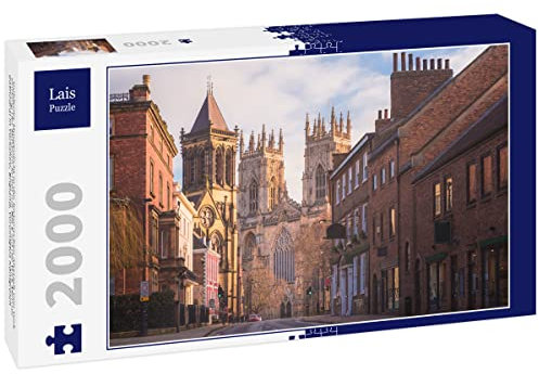 Lais Jigsaw Puzzle Golden morning light in the historic old town of York along Museum Street, looking towards York Minster Cathedral in Yorkshire, England, United Kingdom 2000 pieces